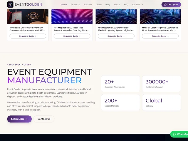 EVENT GOLDEN 工厂与批发实力截图